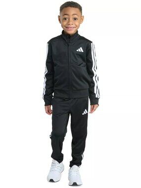 Adidas Tricot 3-Stripe Track Jacket & Pants - 2 piece Set - Size 5T